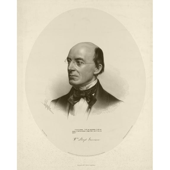 Print: Wm. Lloyd Garrison, 1854