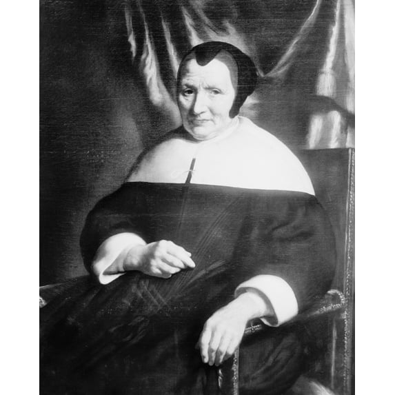 Print: Woman, Three-Quarter Length Portrait