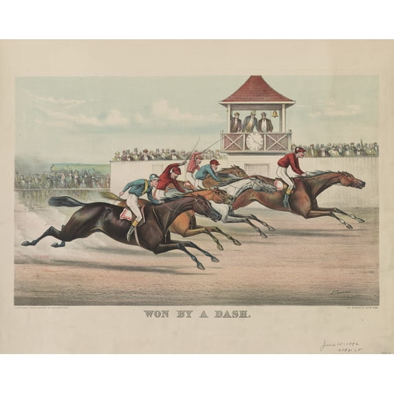Print: Won By A Dash, 1892