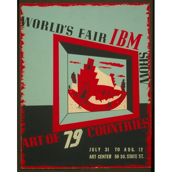 Print: World's Fair Ibm Show Art Of 79 Countries., 1939