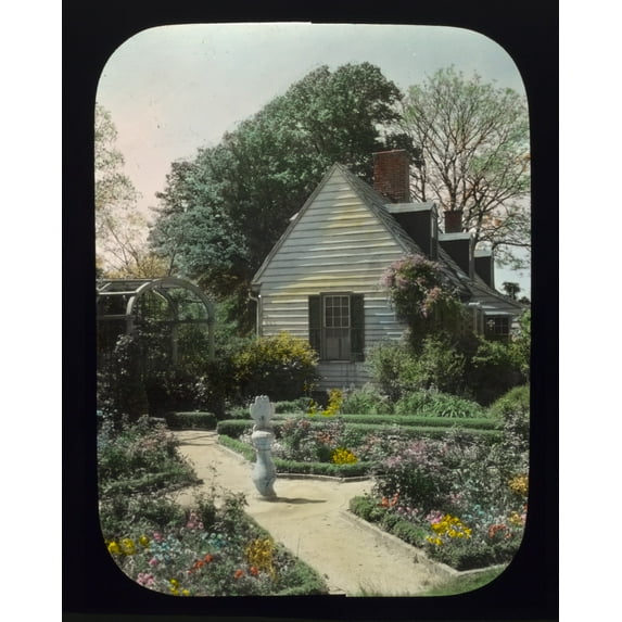 Print: York Hall, Captain George Preston Blow House, Route 1005 And Main