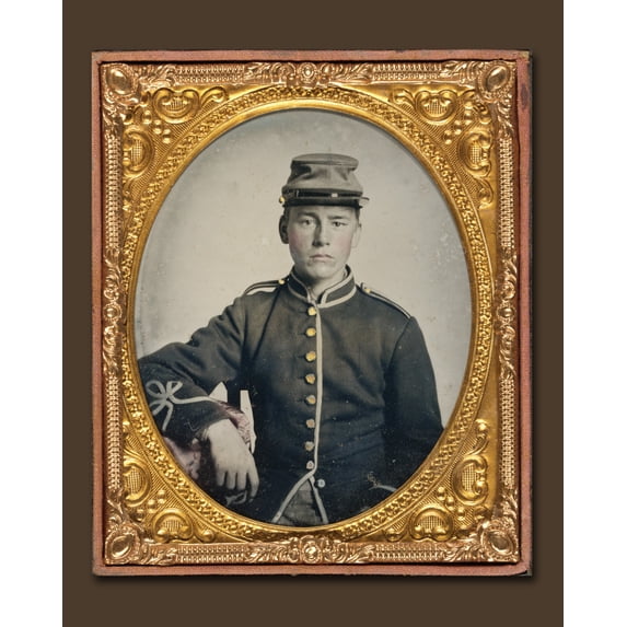 Print: Young Civil War Soldier In New York Zouave Uniform, circa 1861-1865