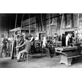 thumbnail image 1 of Print: Young Men Training In Use Of Machinery At Hampton Institute, 1 of 4