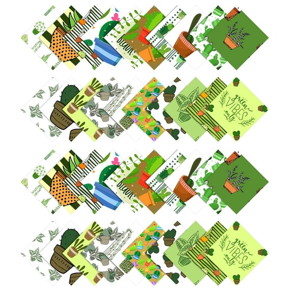 Print&nbsp;Precut 5-inch Cotton&nbsp;Fabric&nbsp;Quilting&nbsp;Squares&nbsp;Charm Pack DIY Patchwork Sewing Craft