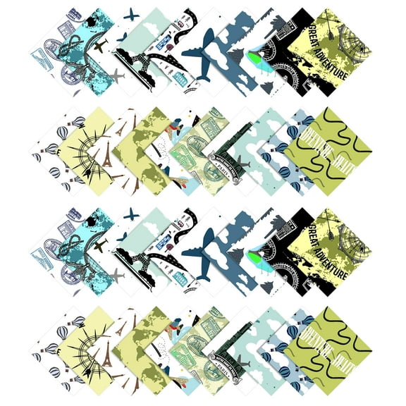 Print&nbsp;Precut 5-inch Cotton&nbsp;Fabric&nbsp;Quilting&nbsp;Squares&nbsp;Charm Pack DIY Patchwork Sewing Craft