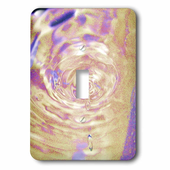 3dRose, Print of Beige Marbled Water Vortex, single toggle switch