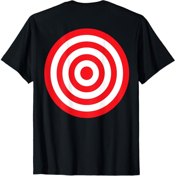 (Print on Back) Fun Bullseye Target Bulls Eye Prank T-Shirt