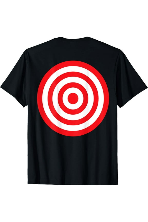 (Print on Back) Fun Bullseye Target Bulls Eye Prank T-Shirt