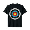 thumbnail image 1 of (Print on Back) Funny Retro Archery Target Hunter T-Shirt, 1 of 5