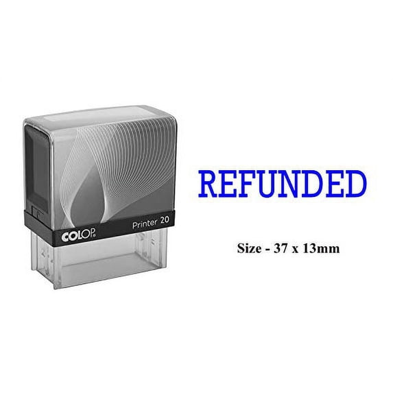 PrintValue Refunded Self Inking Rubber Stamp Business Stamp Office Stationary