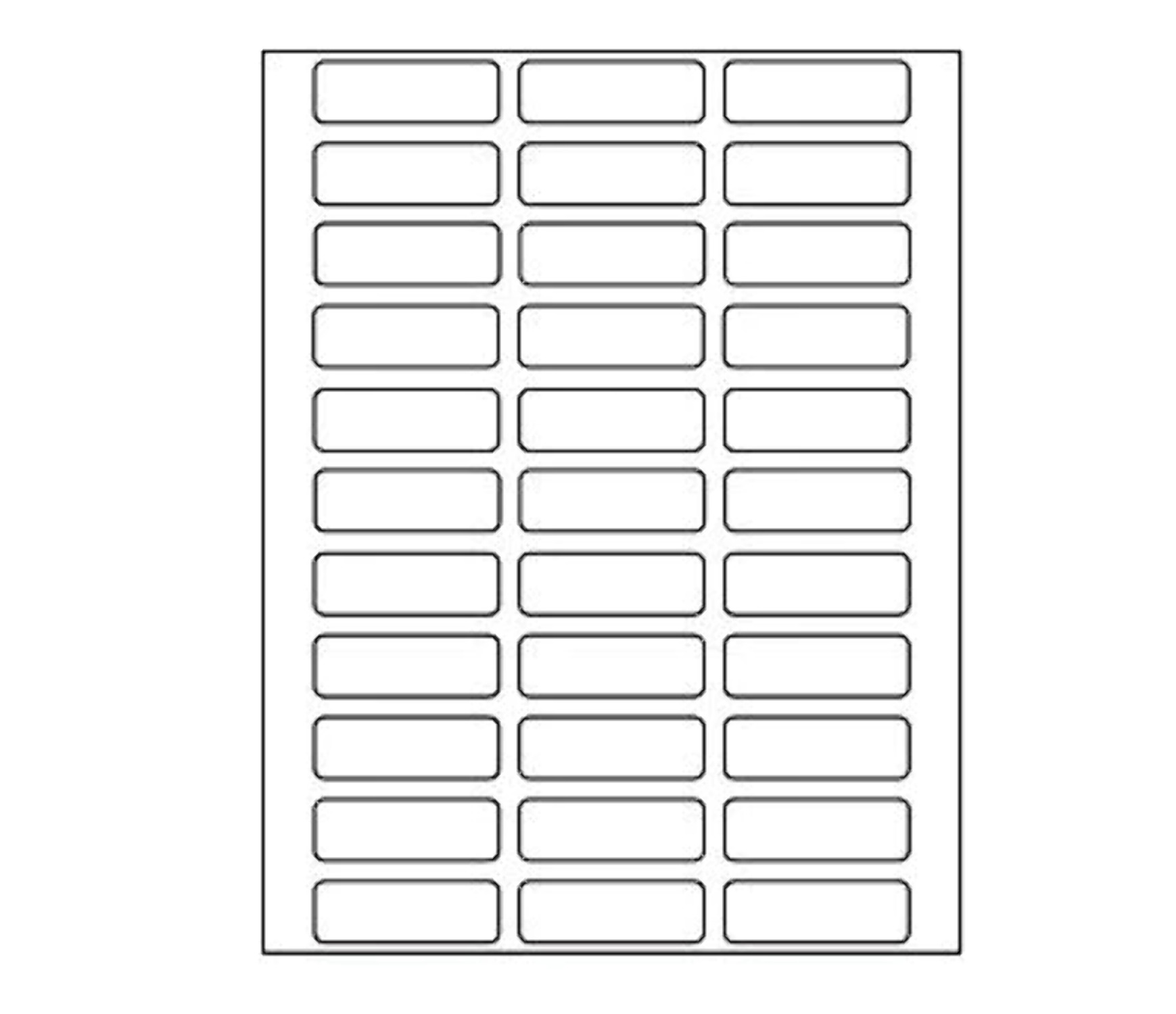 Printable Address Labels - 3/4" x 2-1/4": 825/Pack - by ChromaLabel ...