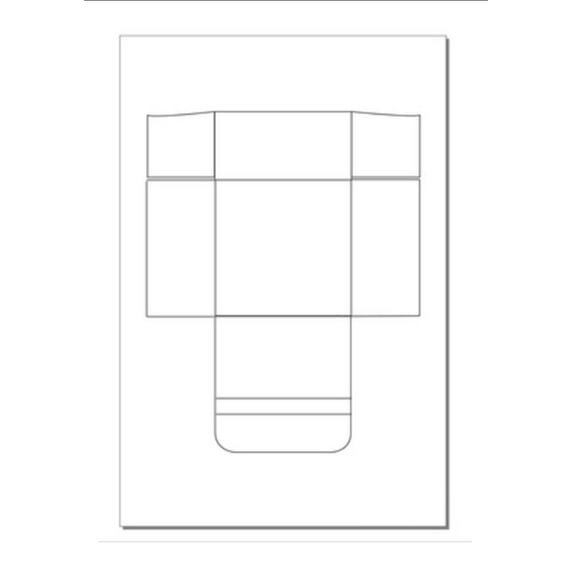 Printable CD-DVD Shipping Sleeve (5"x 5"), Di-Cut 12"x18" Wh 80lb Gloss-100 Shts