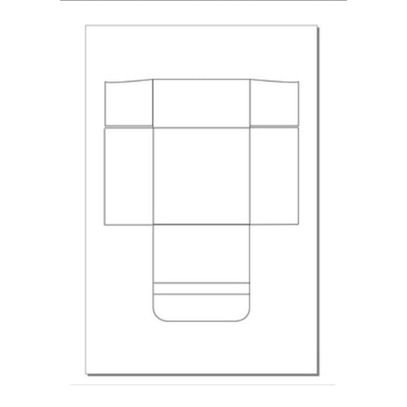 Printable CD-DVD Shipping Sleeve (5"x 5"), Di-Cut 12"x18" Wh 80lb Gloss-100 Shts