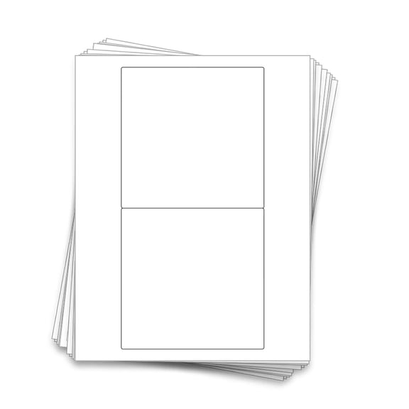 Printable Candy Bar Wrapper Labels White 5.3x5.25 20 Pack