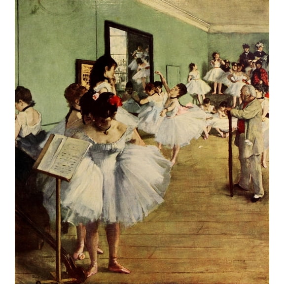 Printable Heaven PPHPDP92313 The Dancing Class Poster Print by Edgar Degas, 18 x 24
