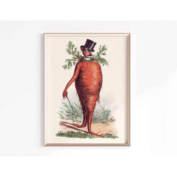 Printable Kitchen Vegetables Poster, Unframed Paper Poster 8x10in