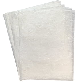 Printable Mulberry Rice Paper for Decoupage and Crafts, 8.5x11 Letter Size, 20 Sheets - Natural Fiber for Inkjet & Laser Printers