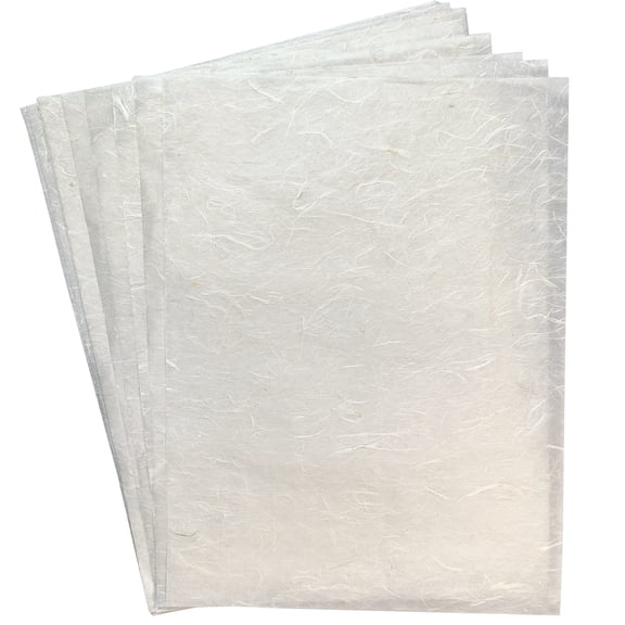 Printable Mulberry Rice Paper for Decoupage and Crafts, 8.5x11 Letter Size, 20 Sheets - Natural Fiber for Inkjet & Laser Printers