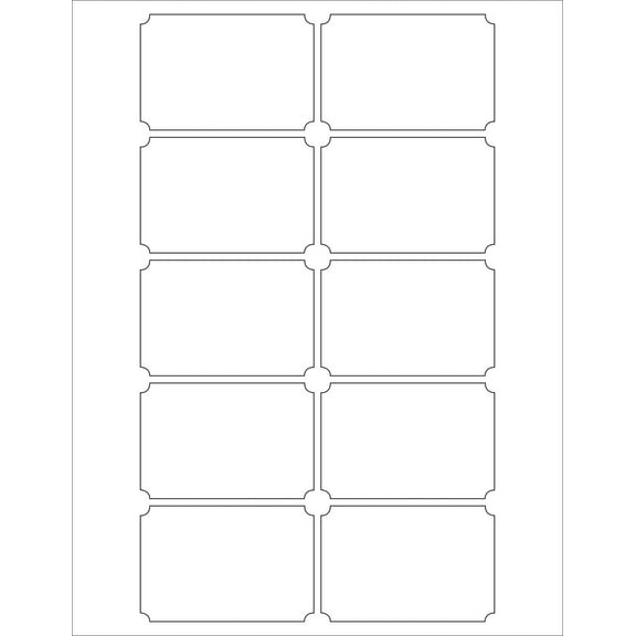 Printable Sticker Paper Label for Laser and Inkjet Printers with Template Included Name Labels 2 x 3 inches – 500 Pack (50 Full Sheets)