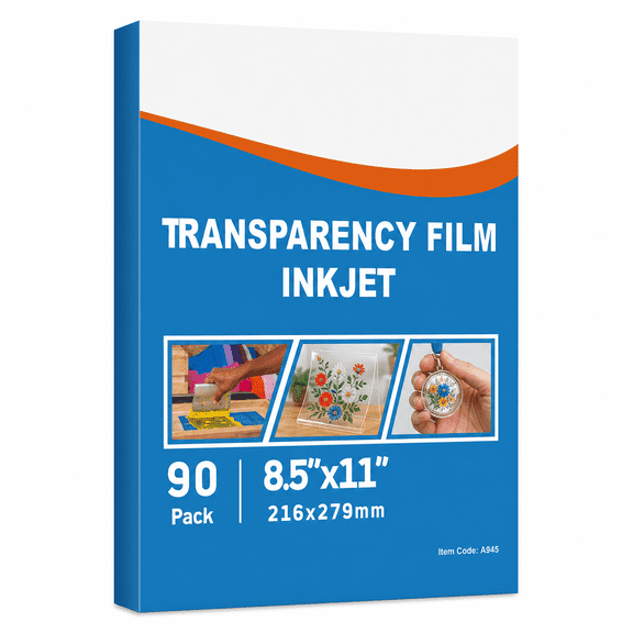Printable Transparency Film 8.5x11 90 Sheets For Crafts And Overhead Projects