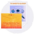 Printable Vinyl Sticker Paper 70 Sheets Glossy Sticker Paper for