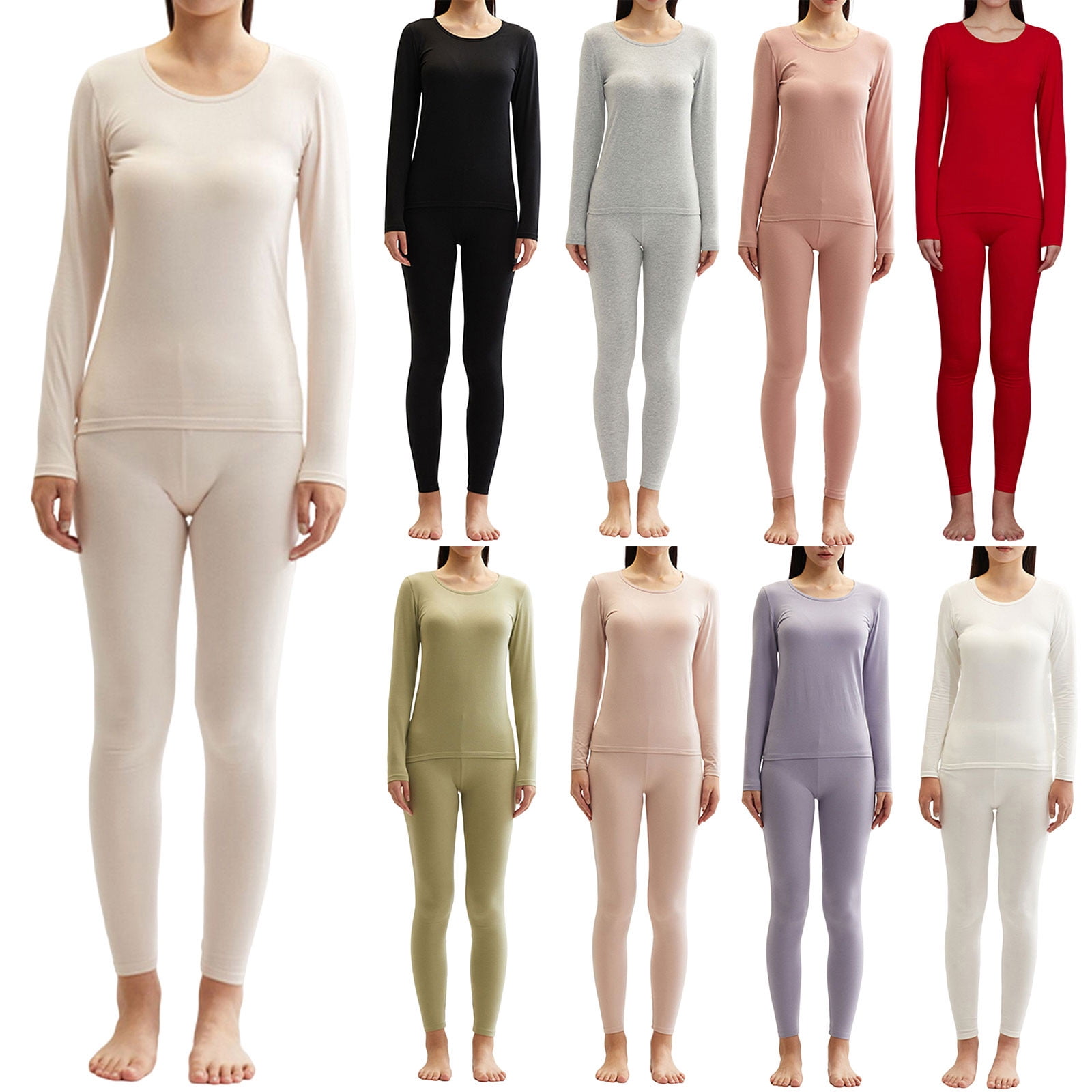 Printed 2 Piece Base Layer Thermal Underwear Set for Women Women's