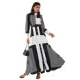 thumbnail image 1 of Printed A-Form Maxi Dress with Belt, 1 of 4