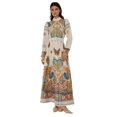 thumbnail image 1 of Printed A-Form Maxi Dress with Belt, 1 of 7