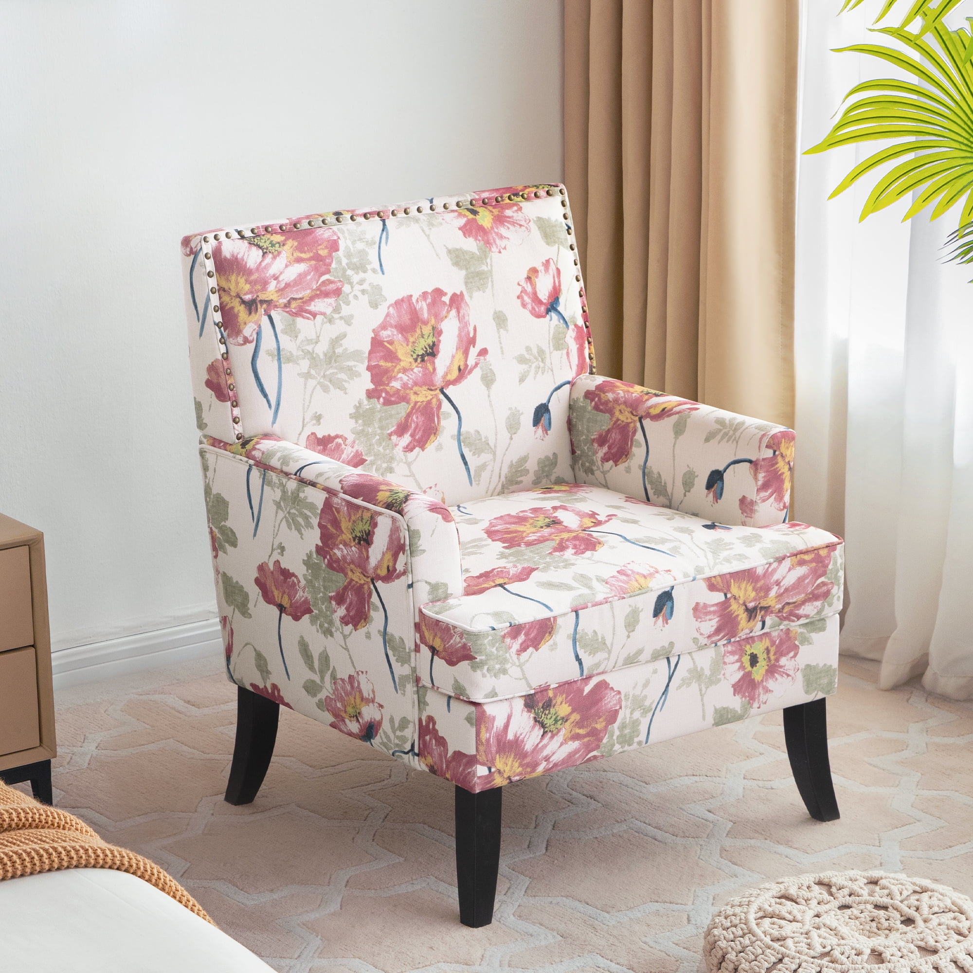 Floral reading chair new arrivals