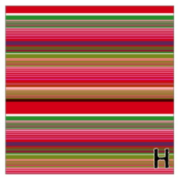 Printed Adhesive Mexican Blanket Color Pattern 12 x 12 inch Sheet (H)