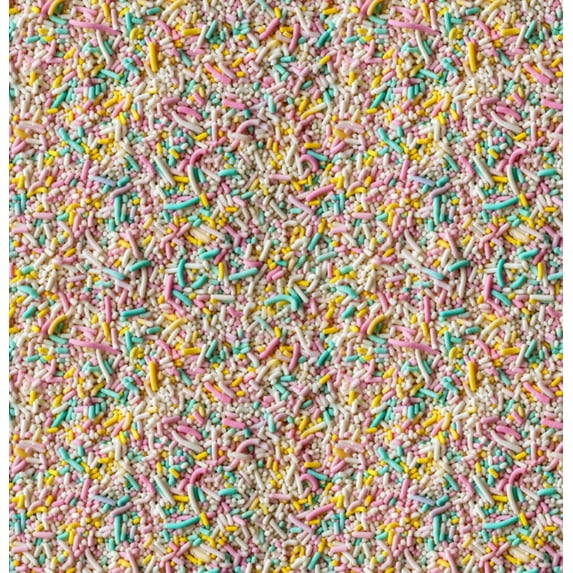 Printed Adhesive Vinyl Colorful Sprinkles Pattern Permanent Adhesive (F)