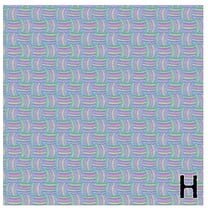 Printed Adhesive Vinyl Pink Embroidery Like Pattern Permanent Adhesive (H)