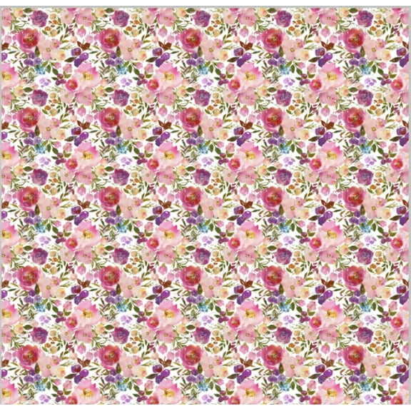 Printed Adhesive Vinyl Fairy Flowers (Removable Adhesive)