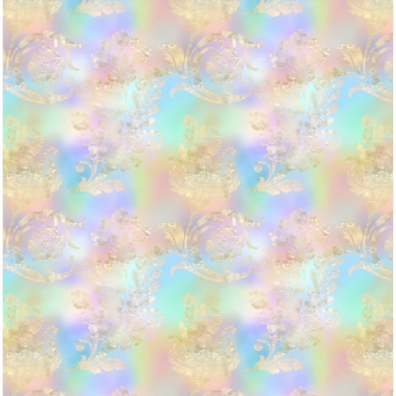 Printed Adhesive Vinyl Golden Spring Pattern 12 x 12 inch Sheet (D)