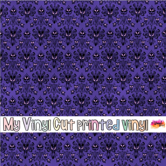 Printed Adhesive Vinyl Halloween Wallpaper Pattern Permanent Adhesive My Vinyl Cut Brand