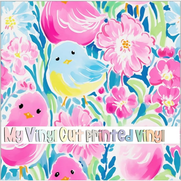 Printed Adhesive Vinyl K80-2 Pattern Permanent Adhesive (Medium Scale)