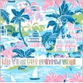thumbnail image 1 of Printed Adhesive Vinyl Preppy Beach T Pattern Permanent Adhesive (XL Scale), 1 of 2