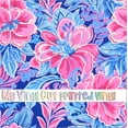 thumbnail image 1 of Printed Adhesive Vinyl Preppy Florals T Pattern Permanent Adhesive (XL Scale), 1 of 2