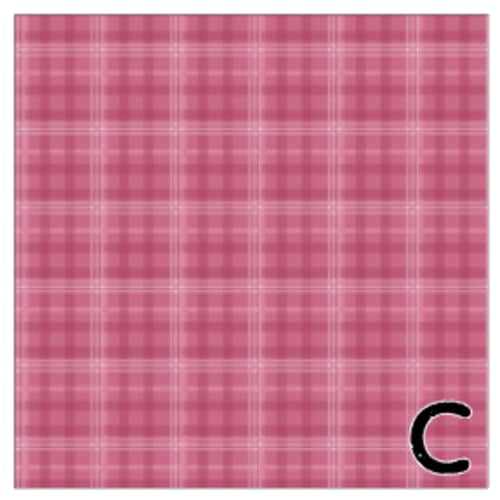 Printed Adhesive Vinyl Soft Pink Plaid Pattern 12 x 12 inch Sheet (C)