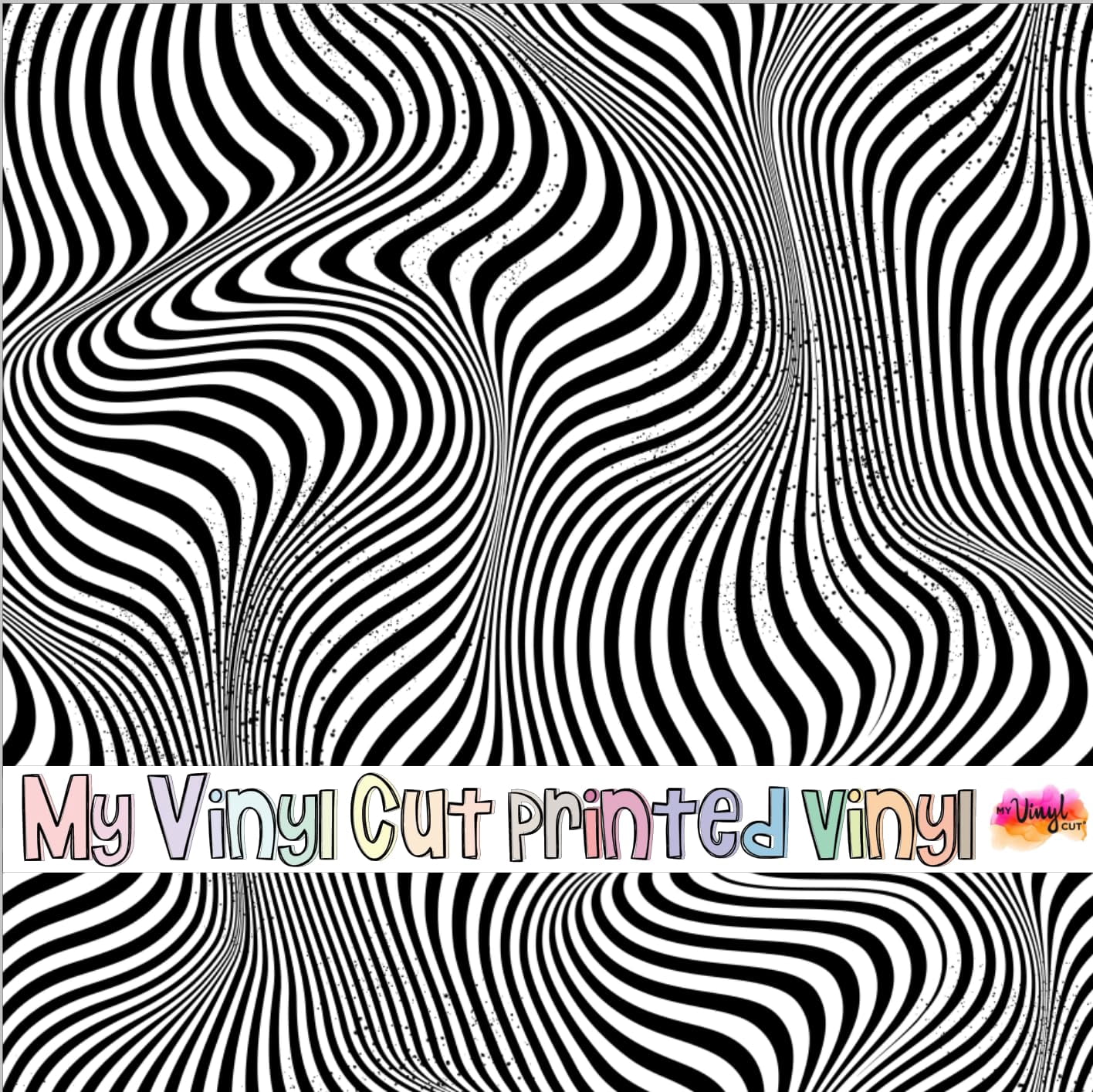 Printed Adhesive Vinyl Strange Halloween K Pattern Permanent Adhesive ...