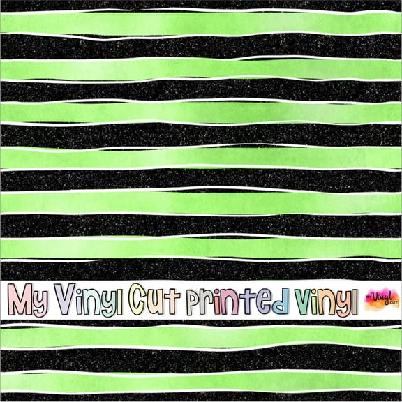 Printed Adhesive Vinyl Strange Halloween L Pattern Permanent Adhesive (Large Scale)