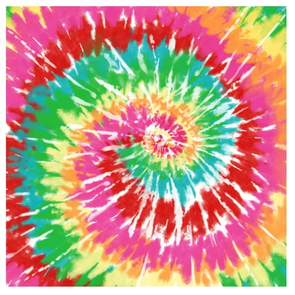 Printed Adhesive Vinyl Tie Dye (C) Pattern Permanent Adhesive