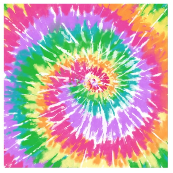 Printed Adhesive Vinyl Tie Dye (D) Pattern Permanent Adhesive