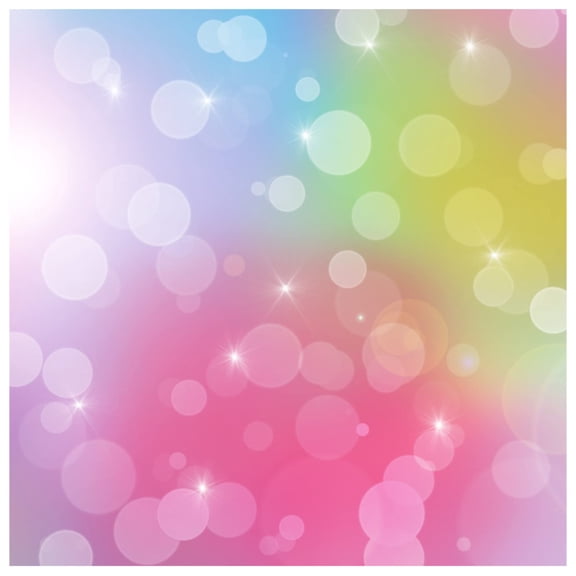 Printed Adhesive Vinyl Unicorn Bokeh (M) Pattern Removable Wall Vinyl
