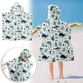 thumbnail image 1 of Printed Animal Hooded Kids Beach Towels for 3-12 Years Boys Girls, Soft Absorbent Kids Hooded Bath Towel Wrap, Toddler Pool Swim Towel with Hood(26"x30"), 1 of 4
