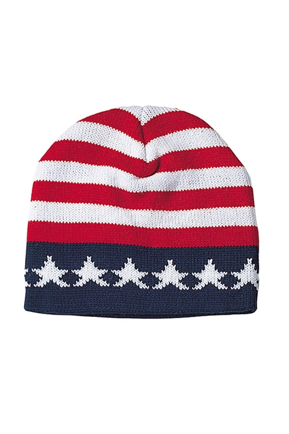 Printed Beanie-USA Flag