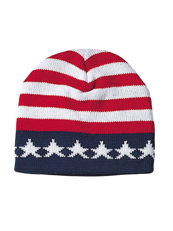 Printed Beanie-USA Flag