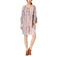 thumbnail image 1 of Printed Bell-Sleeve Peasant Dress Brulee Cornerstone S, 1 of 1