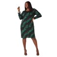 thumbnail image 1 of Ashley Stewart Printed Bodycon Dress, Eden Green, Size 26/28, 1 of 4