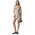 thumbnail image 1 of Printed Bodycon Mini Dress with Square Collar, 1 of 6